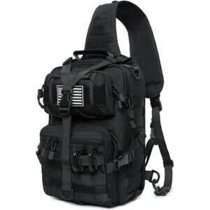 Tactical Sling Backpack MOLLE EDC Chest Bag Military Crossbody Range Pack